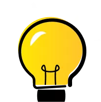 Money tip lightbulb